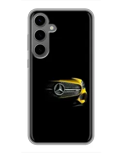 Чехол для Samsung Galaxy S24 Plus с картинкой «Mercedes — ретро стиль»