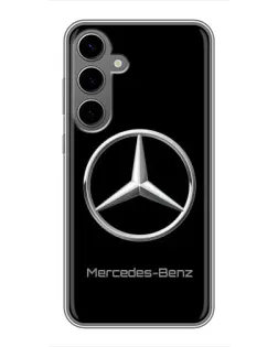 Чехол для Samsung Galaxy S24 Plus с картинкой «Mercedes Silver Logo»