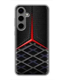 Чехол для Samsung Galaxy S24 Plus с картинкой «Mercedes Carbon Grid»