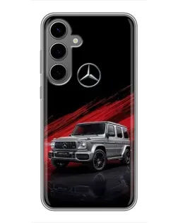 Чехол для Samsung Galaxy S24 Plus с картинкой «Mercedes G-Class красный»
