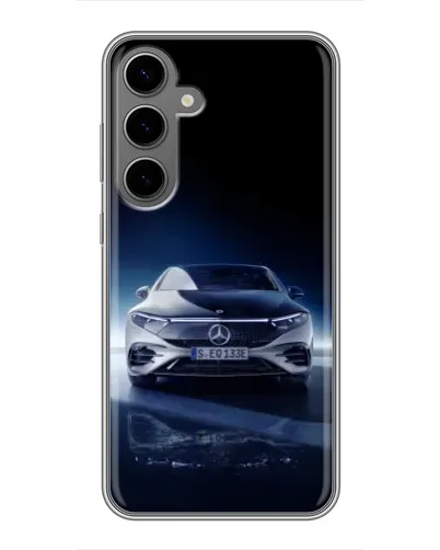 Чехол для Samsung Galaxy S24 Plus с картинкой «Ночной Mercedes EQ» Чехол для Samsung Galaxy S24 Plus с картинкой «Ночной Mercedes EQ»
