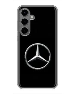 Чехол для Samsung Galaxy S24 Plus с картинкой «Mercedes классический лого»