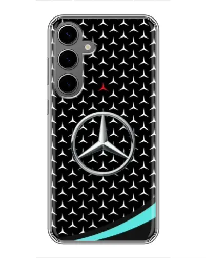 Чехол для Samsung Galaxy S24 Plus с картинкой «Mercedes — бирюзовый акцент» Чехол для Samsung Galaxy S24 Plus с картинкой «Mercedes — бирюзовый акцент»