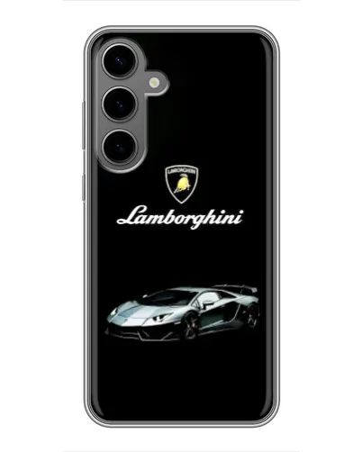 Чехол для Samsung Galaxy S24 Plus с картинкой «Логотип Lamborghini классика»