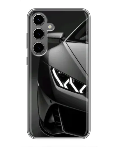 Чехол для Samsung Galaxy S24 Plus с картинкой «Lamborghini фары детализация»
