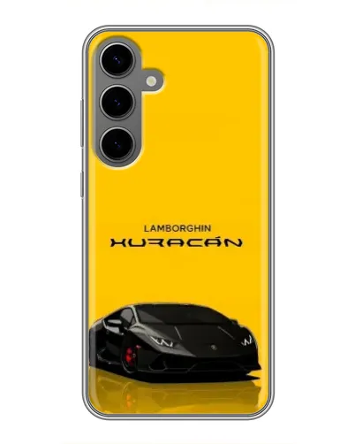 Чехол для Samsung Galaxy S24 Plus с картинкой «Lamborghini Huracan черный»