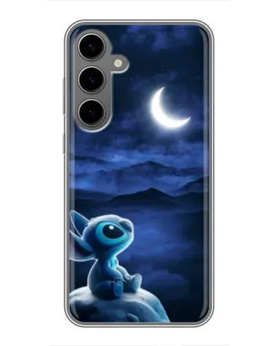 Чехол для Samsung Galaxy S24 Plus с картинкой «Лунная ночь Стича»