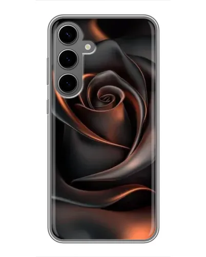 Чохол для Samsung Galaxy S24 Plus з картинкою «Шовкова чорна троянда» Чохол для Samsung Galaxy S24 Plus з картинкою «Шовкова чорна троянда»