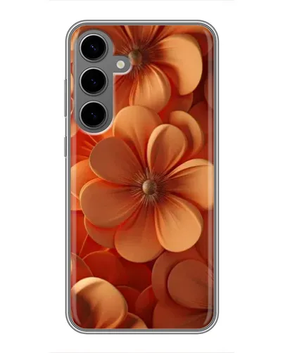 Чохол для Samsung Galaxy S24 Plus з картинкою «Помаранчева макро квітка» Чохол для Samsung Galaxy S24 Plus з картинкою «Помаранчева макро квітка»