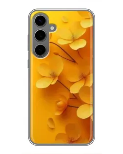 Чохол для Samsung Galaxy S24 Plus з картинкою «Золоті пелюстки»