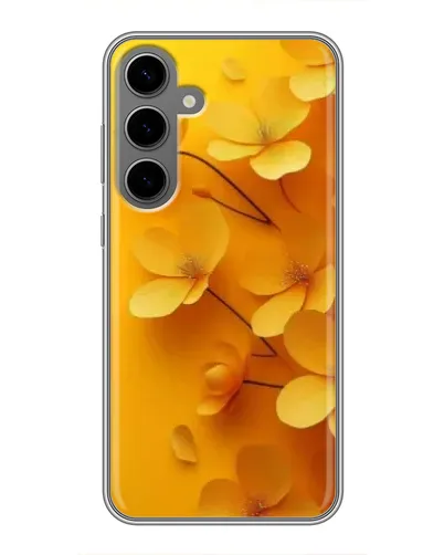 Чохол для Samsung Galaxy S24 Plus з картинкою «Золоті пелюстки» Чохол для Samsung Galaxy S24 Plus з картинкою «Золоті пелюстки»