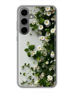 Чохол для Samsung Galaxy S24 Plus з картинкою «Гілка дрібних білих квітів»