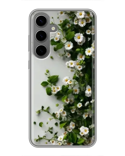 Чохол для Samsung Galaxy S24 Plus з картинкою «Гілка дрібних білих квітів» Чохол для Samsung Galaxy S24 Plus з картинкою «Гілка дрібних білих квітів»