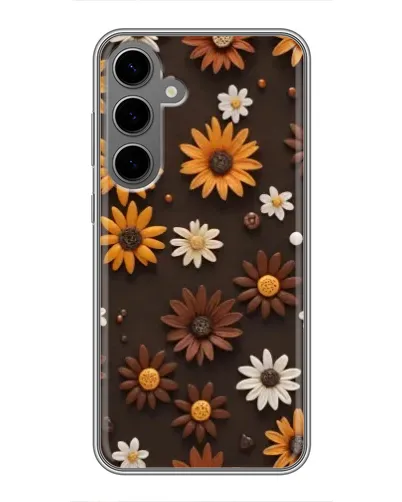 Чохол для Samsung Galaxy S24 Plus з картинкою «Візерунок з маленьких соняшників» Чохол для Samsung Galaxy S24 Plus з картинкою «Візерунок з маленьких соняшників»