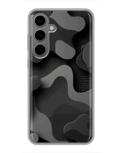 Чохол для Samsung Galaxy S24 Plus з картинкою «Темний абстрактний камуфляж» Чохол для Samsung Galaxy S24 Plus з картинкою «Темний абстрактний камуфляж»