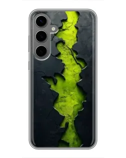 Чохол для Samsung Galaxy S24 Plus з картинкою «Салатовий розлом скелі» Чохол для Samsung Galaxy S24 Plus з картинкою «Салатовий розлом скелі»