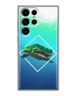 Чохол для Samsung Galaxy S24 Ultra з картинкою «Черепаха Minecraft» Чохол для Samsung Galaxy S24 Ultra з картинкою «Черепаха Minecraft»