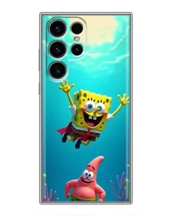 Чохол для Samsung Galaxy S24 Ultra з картинкою «Спанч Боб під водою»