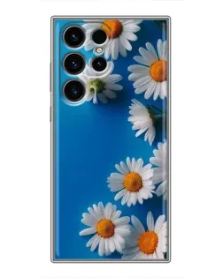 Чехол для Samsung Galaxy S24 Ultra с картинкой «Белоснежные маргаритки»