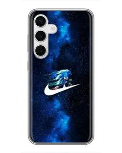 Чехол для Samsung Galaxy S24 с картинкой «Звездный путь Nike»