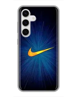 Чохол для Samsung Galaxy S24 з картинкою «Синій пульс Nike» Чохол для Samsung Galaxy S24 з картинкою «Синій пульс Nike»