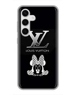Чехол для Samsung Galaxy S24 с картинкой «LV и Минни Маус»