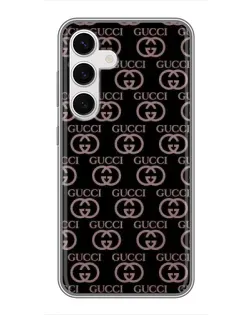 Чехол для Samsung Galaxy S24 с картинкой «Классическая монограмма Gucci»