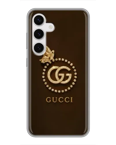 Чехол для Samsung Galaxy S24 с картинкой «Gucci — золотая бабочка» Чехол для Samsung Galaxy S24 с картинкой «Gucci — золотая бабочка»