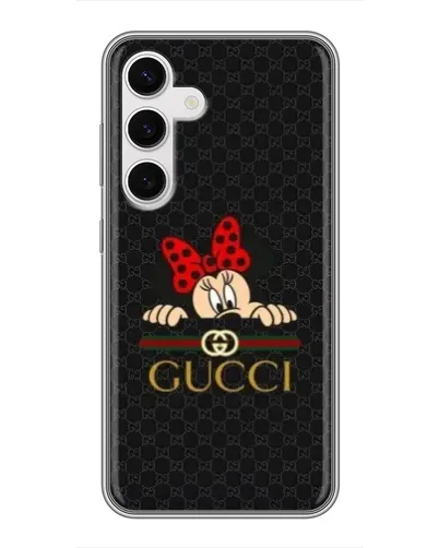 Чехол для Samsung Galaxy S24 с картинкой «Минни Маус Gucci — черный» Чехол для Samsung Galaxy S24 с картинкой «Минни Маус Gucci — черный»