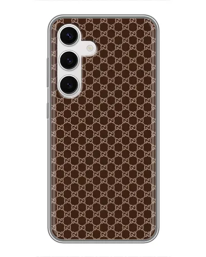 Чохол для Samsung Galaxy S24 з картинкою «Gucci — шоколадна сітка» Чохол для Samsung Galaxy S24 з картинкою «Gucci — шоколадна сітка»