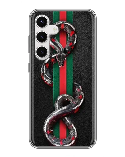 Чохол для Samsung Galaxy S24 з картинкою «Gucci — змія на смузі» Чохол для Samsung Galaxy S24 з картинкою «Gucci — змія на смузі»