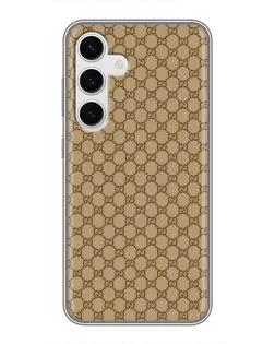 Чехол для Samsung Galaxy S24 с картинкой «Gucci — классический беж»