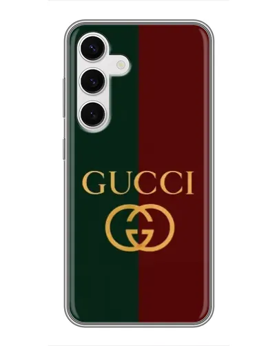 Чохол для Samsung Galaxy S24 з картинкою «Gucci — темно-зелений градієнт» Чохол для Samsung Galaxy S24 з картинкою «Gucci — темно-зелений градієнт»