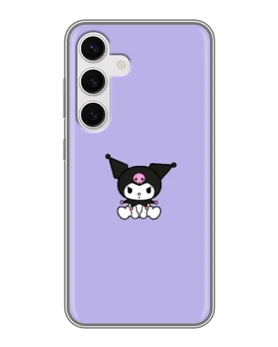 Чехол для Samsung Galaxy S24 с картинкой «Kuromi — фиолетовый минимализм» Чехол для Samsung Galaxy S24 с картинкой «Kuromi — фиолетовый минимализм»