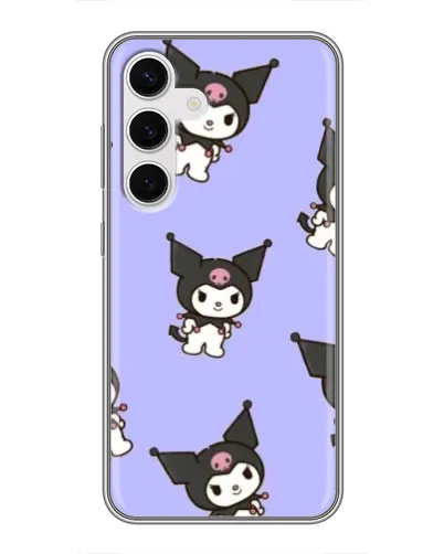 Чехол для Samsung Galaxy S24 с картинкой «Паттерн с Kuromi» Чехол для Samsung Galaxy S24 с картинкой «Паттерн с Kuromi»