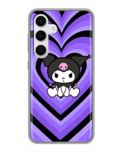 Чехол для Samsung Galaxy S24 с картинкой «Kuromi и фиолетовые сердца» Чехол для Samsung Galaxy S24 с картинкой «Kuromi и фиолетовые сердца»