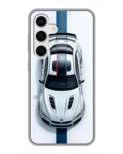 Чехол для Samsung Galaxy S24 с картинкой «Вид сверху — BMW M» Чехол для Samsung Galaxy S24 с картинкой «Вид сверху — BMW M»
