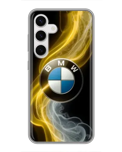 Чехол для Samsung Galaxy S24 с картинкой «Золотистый дым BMW» Чехол для Samsung Galaxy S24 с картинкой «Золотистый дым BMW»