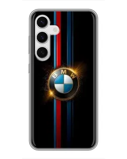 Чехол для Samsung Galaxy S24 с картинкой «BMW M-Power неон»
