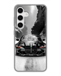 Чохол для Samsung Galaxy S24 з картинкою «BMW — акварельний дрифт»