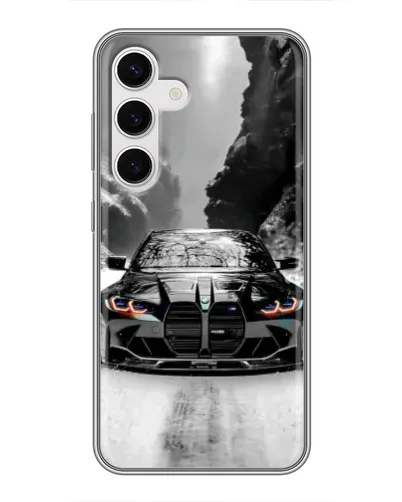 Чохол для Samsung Galaxy S24 з картинкою «BMW — акварельний дрифт» Чохол для Samsung Galaxy S24 з картинкою «BMW — акварельний дрифт»