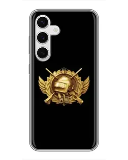 Чехол для Samsung Galaxy S24 с картинкой «PUBG — оранжевый градиент» Чехол для Samsung Galaxy S24 с картинкой «PUBG — оранжевый градиент»