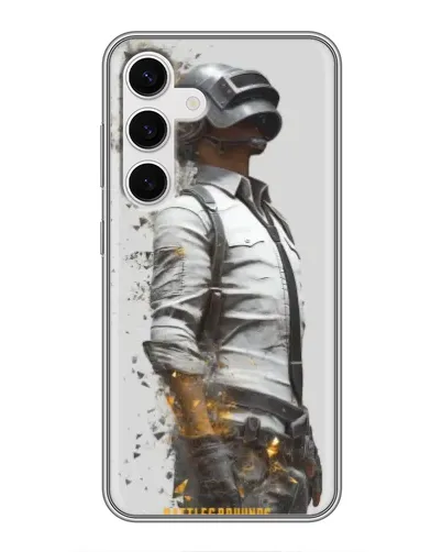 Чехол для Samsung Galaxy S24 с картинкой «PUBG — боец в пыли» Чехол для Samsung Galaxy S24 с картинкой «PUBG — боец в пыли»