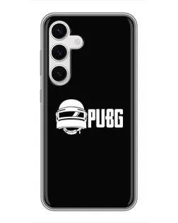 Чехол для Samsung Galaxy S24 с картинкой «PUBG — классический лого»