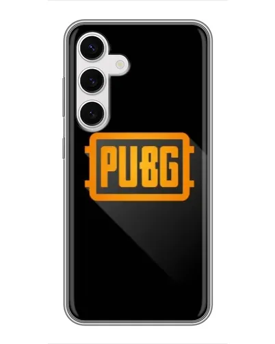 Чехол для Samsung Galaxy S24 с картинкой «PUBG — рамка лого» Чехол для Samsung Galaxy S24 с картинкой «PUBG — рамка лого»