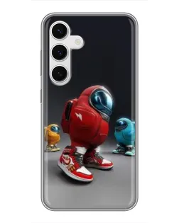 Чехол для Samsung Galaxy S24 с картинкой «Among Us — 3D стиль» Чехол для Samsung Galaxy S24 с картинкой «Among Us — 3D стиль»