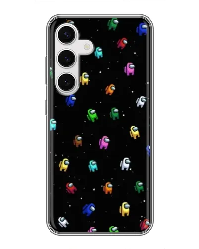 Чехол для Samsung Galaxy S24 с картинкой «Экипаж Among Us» Чехол для Samsung Galaxy S24 с картинкой «Экипаж Among Us»