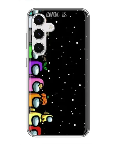 Чехол для Samsung Galaxy S24 с картинкой «Команда Among Us» Чехол для Samsung Galaxy S24 с картинкой «Команда Among Us»