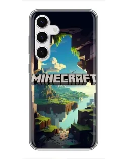 Чехол для Samsung Galaxy S24 с картинкой «Пещера Майнкрафт» Чехол для Samsung Galaxy S24 с картинкой «Пещера Майнкрафт»