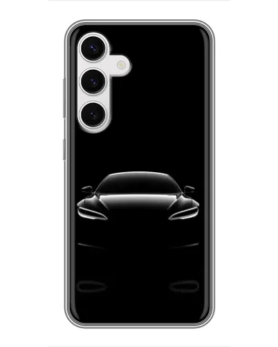 Чехол для Samsung Galaxy S24 с картинкой «Силуэт Tesla Night» Чехол для Samsung Galaxy S24 с картинкой «Силуэт Tesla Night»